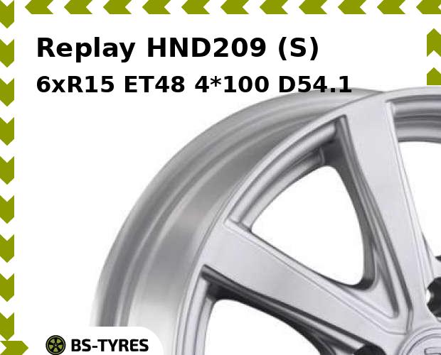 

Колесный диск Replay, HND209 (S) 6xR15 ET48 4*100 D54.1