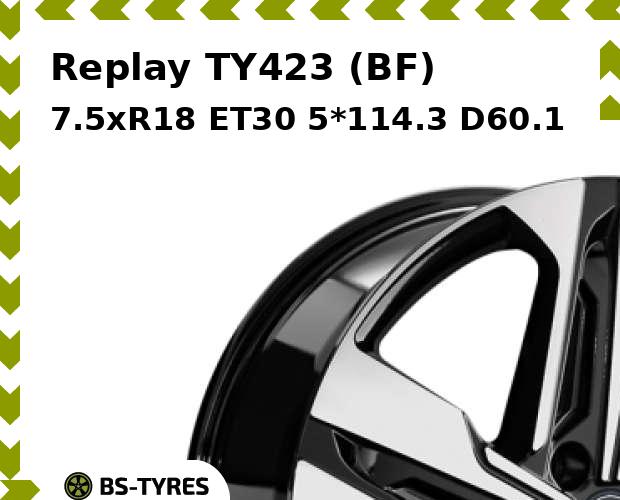 

Колесный диск Replay, TY423 (BF) 7.5xR18 ET30 5*114.3 D60.1