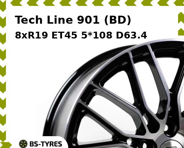

Колесный диск Tech Line, Tech-line 901 (BD) 8xR19 ET45 5*108 D63.4