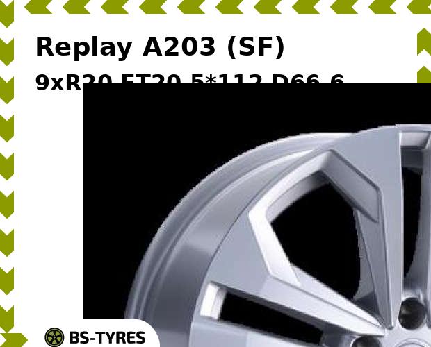 

Колесный диск Replay, A203 (SF) 9xR20 ET20 5*112 D66.6