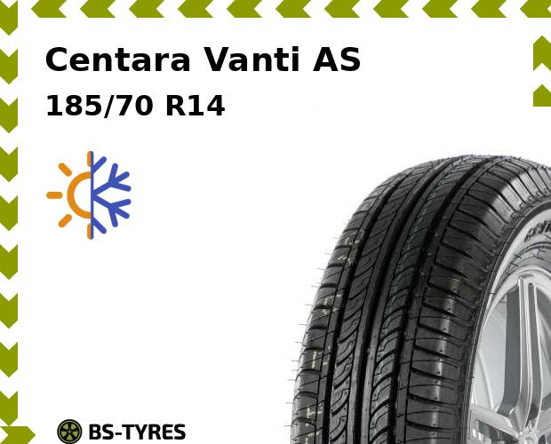 

Всесезонные шины Centara, Vanti AS 185/70 R14 88H