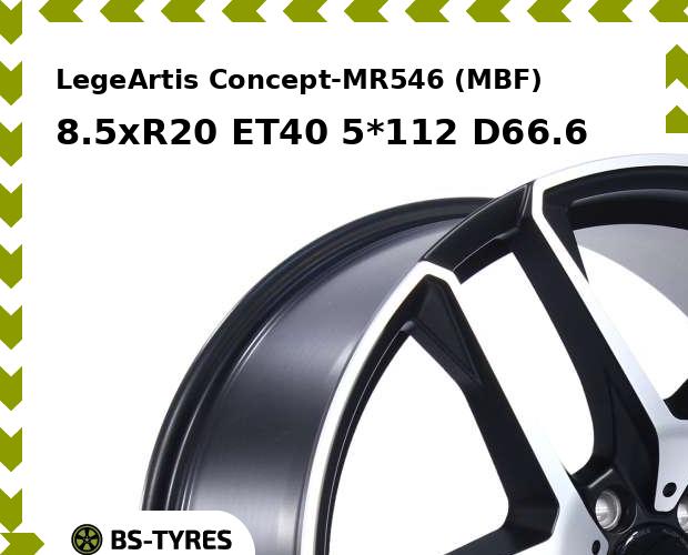 

Колесный диск LegeArtis, Concept-MR546 (MBF) 8.5xR20 ET40 5*112 D66.6