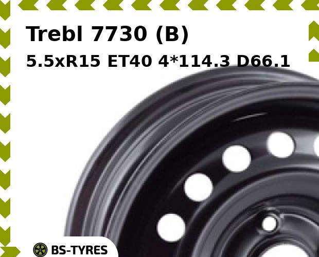 

Колесный диск Trebl, 7730 (B) 5.5xR15 ET40 4*114.3 D66.1