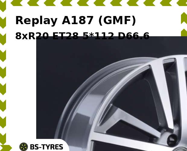 

Колесный диск Replay, A187 (GMF) 8xR20 ET28 5*112 D66.6