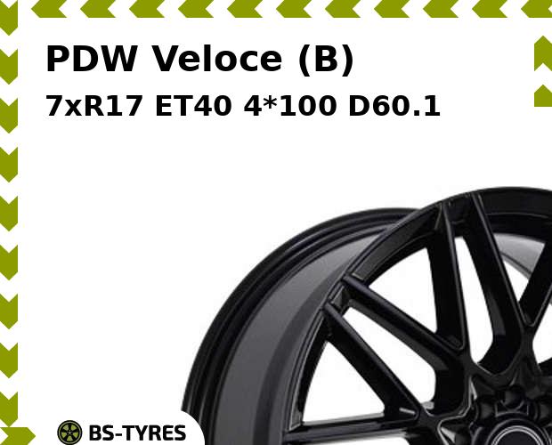 

Колесный диск PDW, Veloce (B) 7xR17 ET40 4*100 D60.1