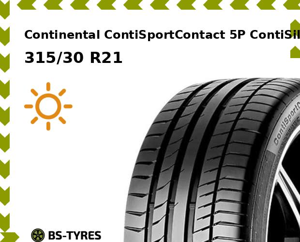 

Летние шины Continental, ContiSportContact 5P ContiSilent 315/30 R21 105Y