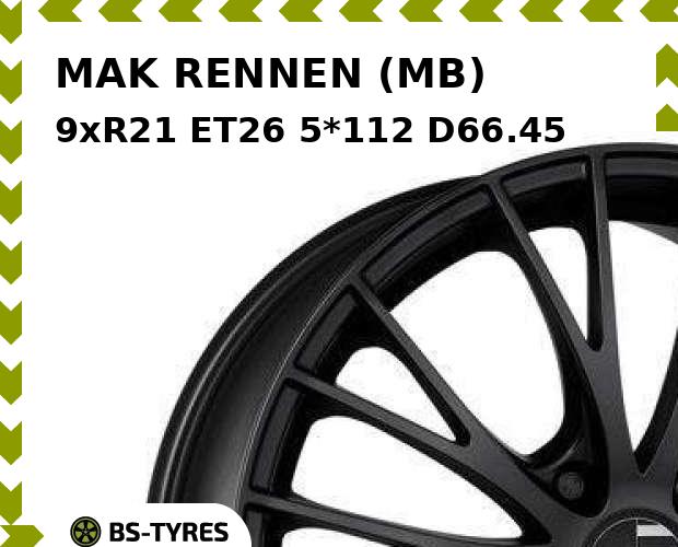 

Колесный диск MAK, RENNEN (MB) 9xR21 ET26 5*112 D66.45