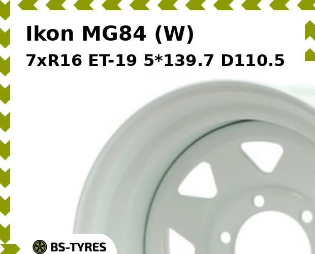 

Колесный диск Ikon, MG84 (W) 7xR16 ET-19 5*139.7 D110.5