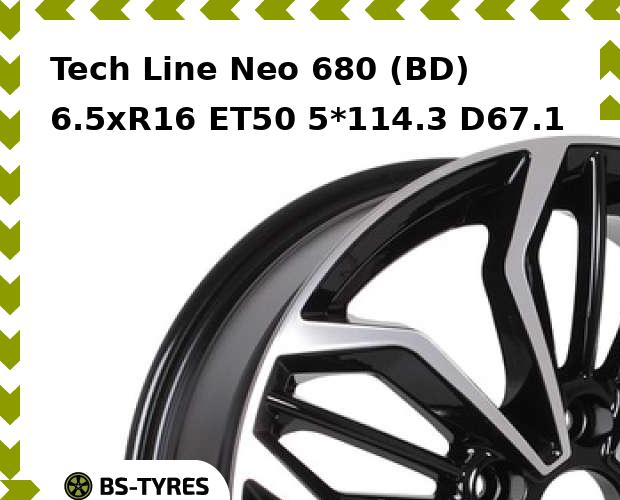 

Колесный диск Tech Line, Tech-line Neo 680 (BD) 6.5xR16 ET50 5*114.3 D67.1