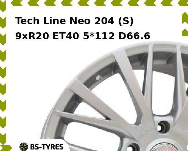 

Колесный диск Tech Line, Tech-line Neo 204 (S) 9xR20 ET40 5*112 D66.6
