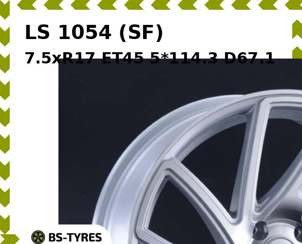 

Колесный диск LS, 1054 (SF) 7.5xR17 ET45 5*114.3 D67.1