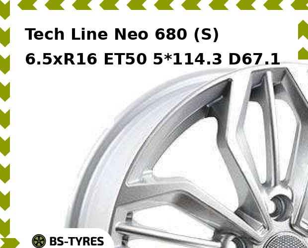 

Колесный диск Tech Line, Tech-line Neo 680 (S) 6.5xR16 ET50 5*114.3 D67.1