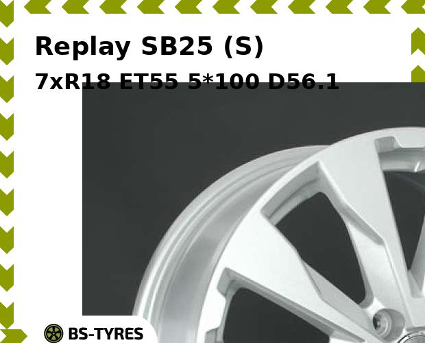 

Колесный диск Replay, SB25 (S) 7xR18 ET55 5*100 D56.1