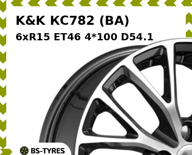 

Колесный диск K&K, КС782 (BA) 6xR15 ET46 4*100 D54.1