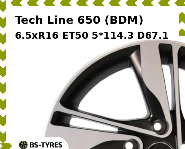 

Колесный диск Tech Line, Tech-line 650 (BDM) 6.5xR16 ET50 5*114.3 D67.1