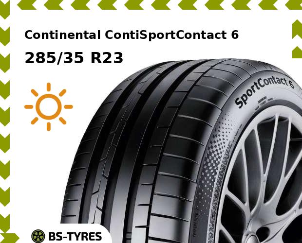 

Летние шины Continental, ContiSportContact 6 285/35 R23 107Y