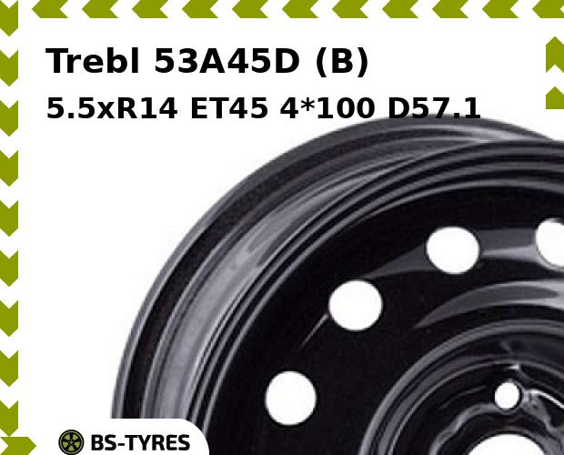 

Колесный диск Trebl, 53A45D (B) 5.5xR14 ET45 4*100 D57.1