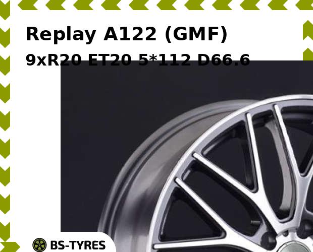 

Колесный диск Replay, A122 (GMF) 9xR20 ET20 5*112 D66.6