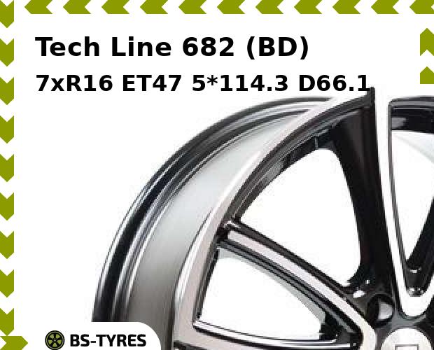 

Колесный диск Tech Line, Tech-line 682 (BD) 7xR16 ET47 5*114.3 D66.1