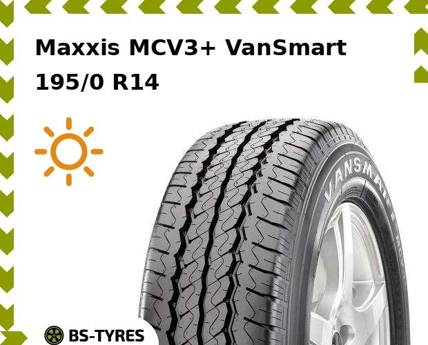 

Летние шины Maxxis, MCV3+ VanSmart 195/0 R14C 106/104R