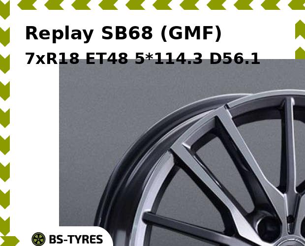 

Колесный диск Replay, SB68 (GMF) 7xR18 ET48 5*114.3 D56.1