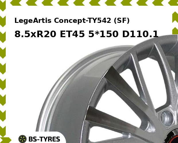 

Колесный диск LegeArtis, Concept-TY542 (SF) 8.5xR20 ET45 5*150 D110.1