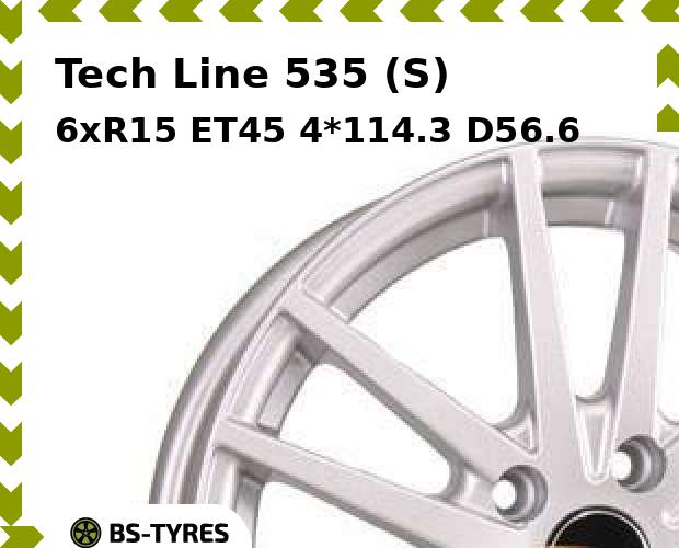 

Колесный диск Tech Line, Tech-line 535 (S) 6xR15 ET45 4*114.3 D56.6