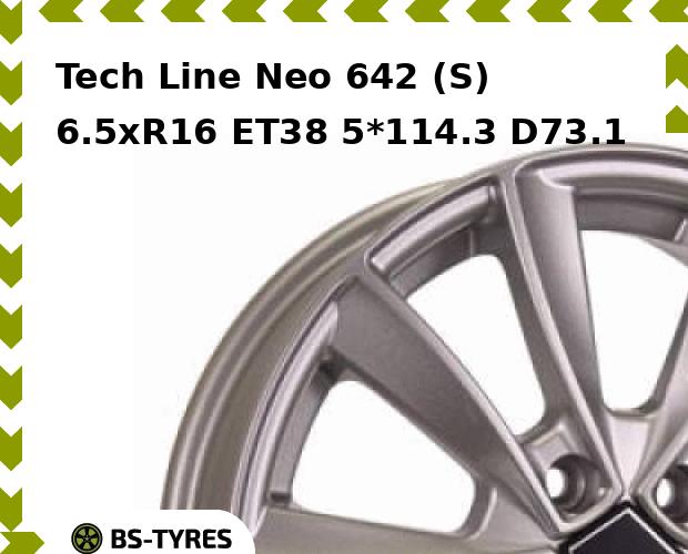 

Колесный диск Tech Line, Tech-line Neo 642 (S) 6.5xR16 ET38 5*114.3 D73.1