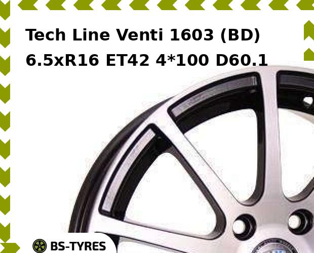 

Колесный диск Tech Line, Tech-line Venti 1603 (BD) 6.5xR16 ET42 4*100 D60.1