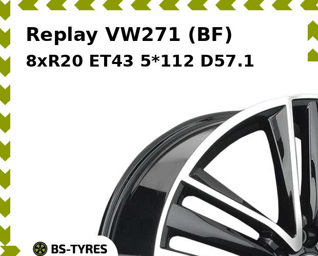 

Колесный диск Replay, VW271 (BF) 8xR20 ET43 5*112 D57.1