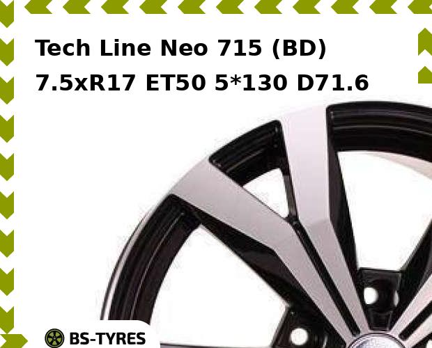 

Колесный диск Tech Line, Tech-line Neo 715 (BD) 7.5xR17 ET50 5*130 D71.6