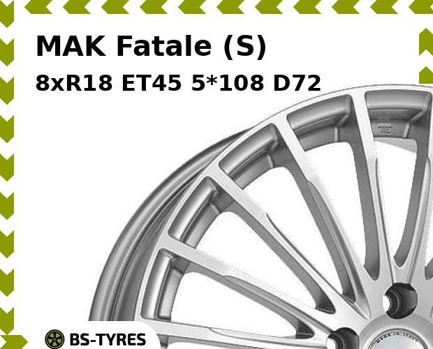 

Колесный диск MAK, Fatale (S) 8xR18 ET45 5*108 D72
