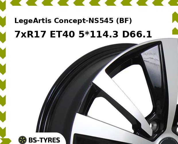 

Колесный диск LegeArtis, Concept-NS545 (BF) 7xR17 ET40 5*114.3 D66.1