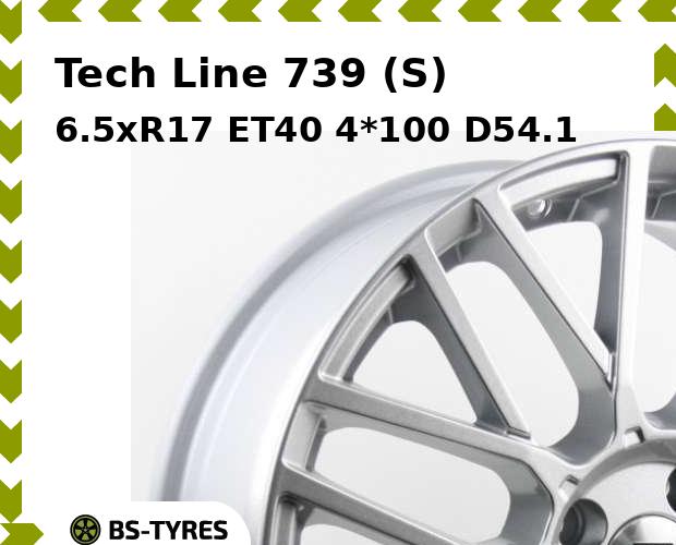 

Колесный диск Tech-line, 739 (S) 6.5xR17 ET40 4*100 D54.1
