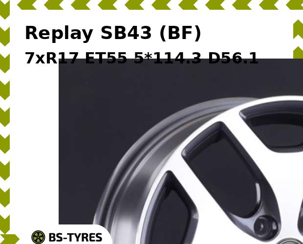 

Колесный диск Replay, SB43 (BF) 7xR17 ET55 5*114.3 D56.1