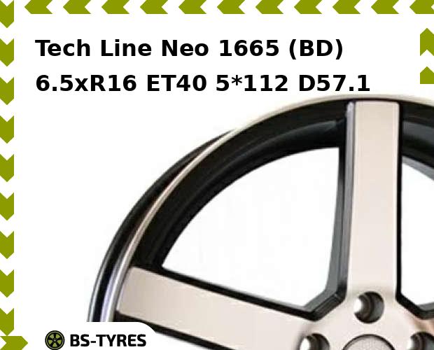 

Колесный диск Tech Line, Tech-line Neo 1665 (BD) 6.5xR16 ET40 5*112 D57.1