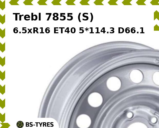 

Колесный диск Trebl, 7855 (S) 6.5xR16 ET40 5*114.3 D66.1