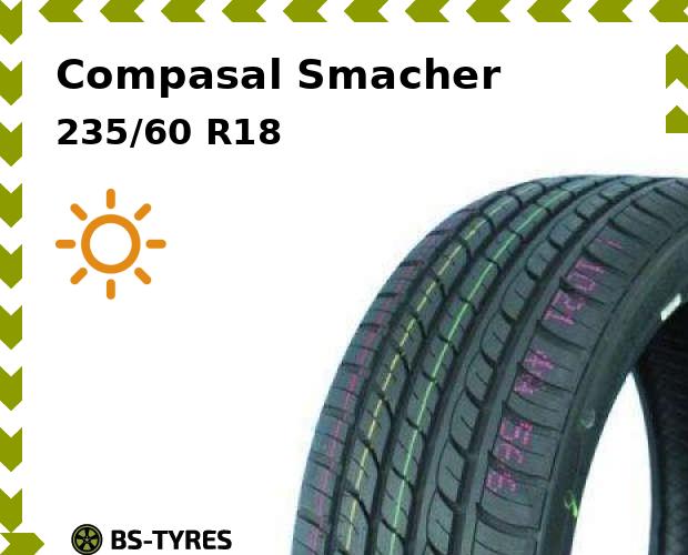 

Летние шины Compasal, Smacher 235/60 R18 107V