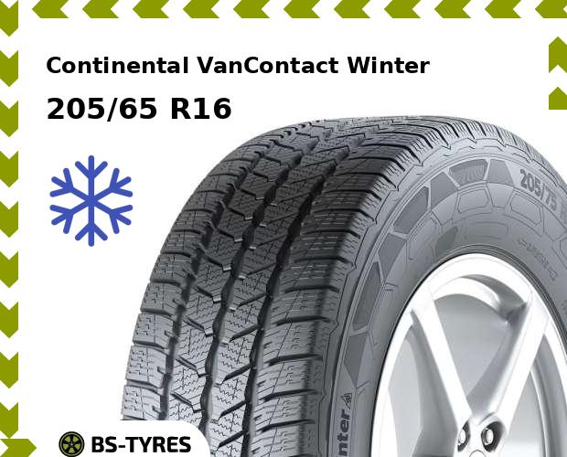 

Зимние шины Continental, VanContact Winter 205/65 R16C 107T