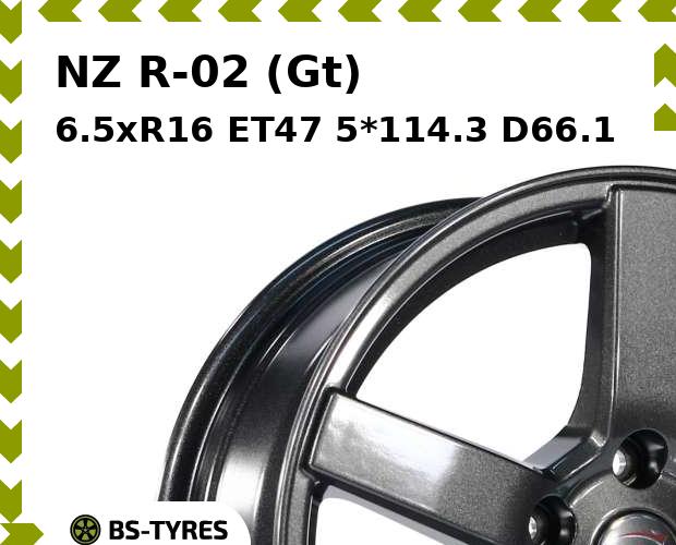 

Колесный диск NZ, R-02 (Gt) 6.5xR16 ET47 5*114.3 D66.1