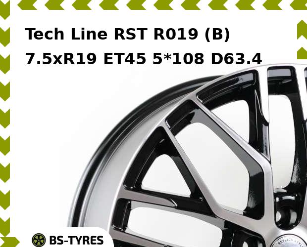 

Колесный диск Tech Line, Tech-line RST R019 (B) 7.5xR19 ET45 5*108 D63.4