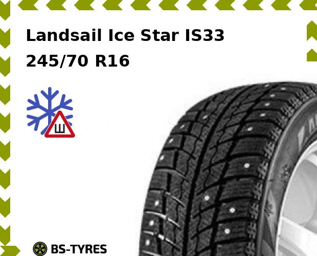 

Зимние шины Landsail, Ice Star IS33 245/70 R16 111T