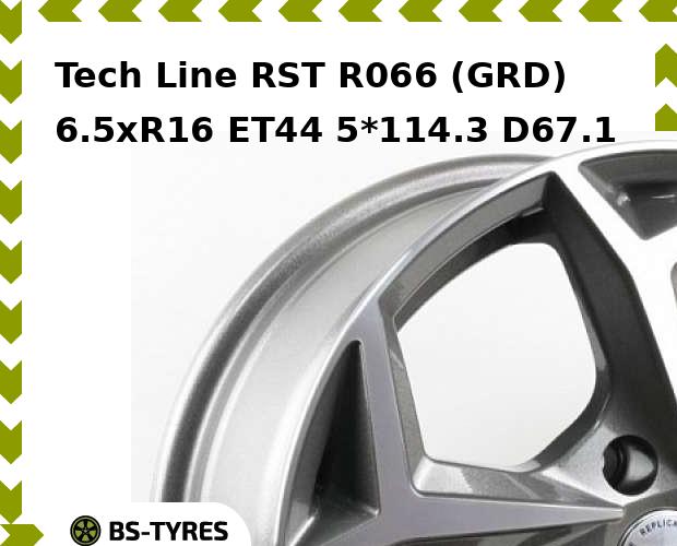 

Колесный диск Tech Line, Tech-line RST R066 (GRD) 6.5xR16 ET44 5*114.3 D67.1