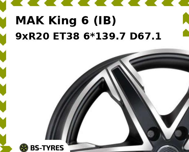 

Колесный диск MAK, King 6 (IB) 9xR20 ET38 6*139.7 D67.1