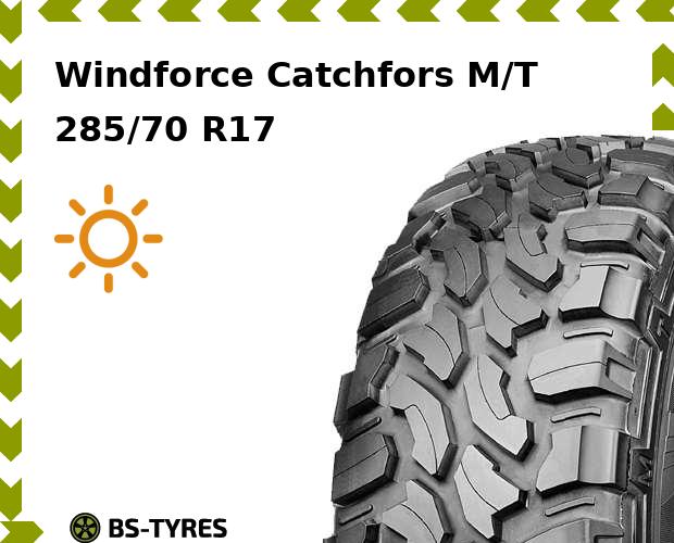 

Летние шины Windforce, Catchfors M/T 285/70 R17C 121/118Q