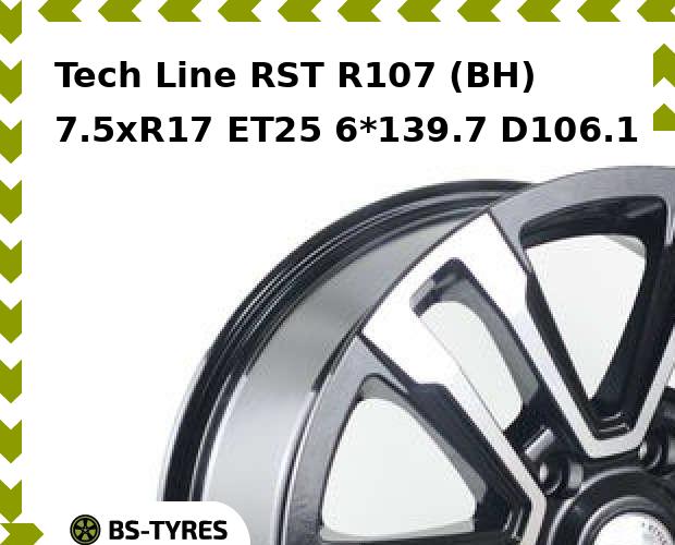 

Колесный диск Tech Line, Tech-line RST R107 (BH) 7.5xR17 ET25 6*139.7 D106.1