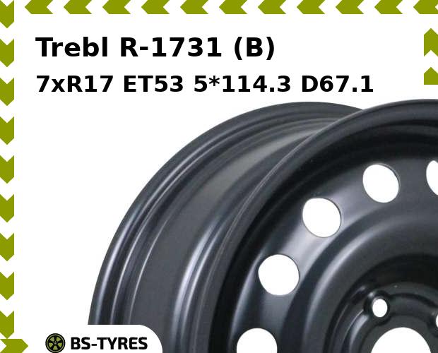 

Колесный диск Trebl, R-1731 (B) 7xR17 ET53 5*114.3 D67.1