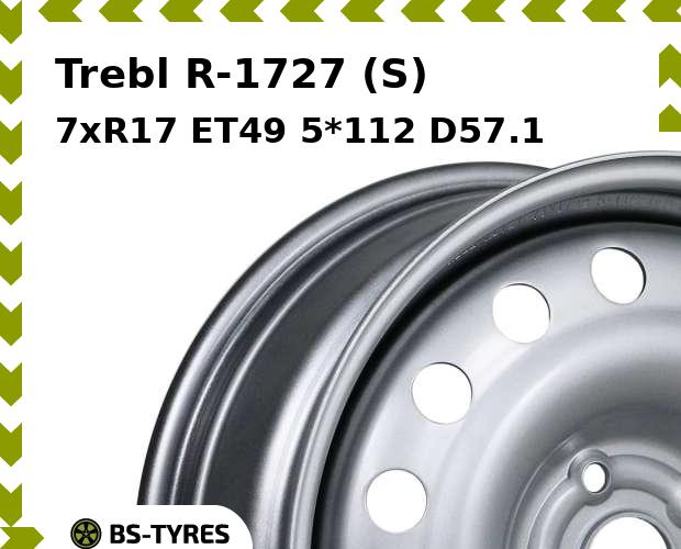 

Колесный диск Trebl, R-1727 (S) 7xR17 ET49 5*112 D57.1