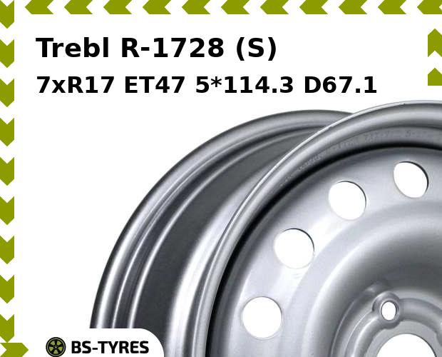 

Колесный диск Trebl, R-1728 (S) 7xR17 ET47 5*114.3 D67.1