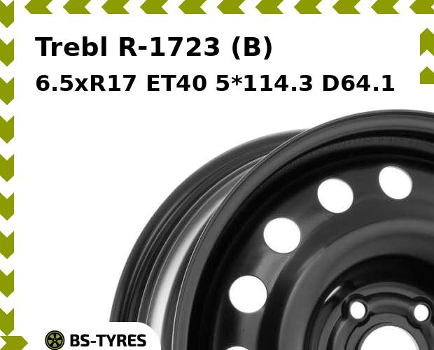 

Колесный диск Trebl, R-1723 (B) 6.5xR17 ET40 5*114.3 D64.1